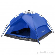Camping Hiking Dome Tent for 3-Person Automatic Instant Setup Dual Layer with Shelter BYE